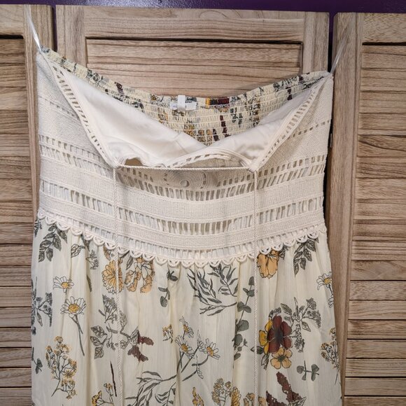 Maurice's Dress with Crochet Top Floral Maxi Size XL NWT - Picture 4 of 9